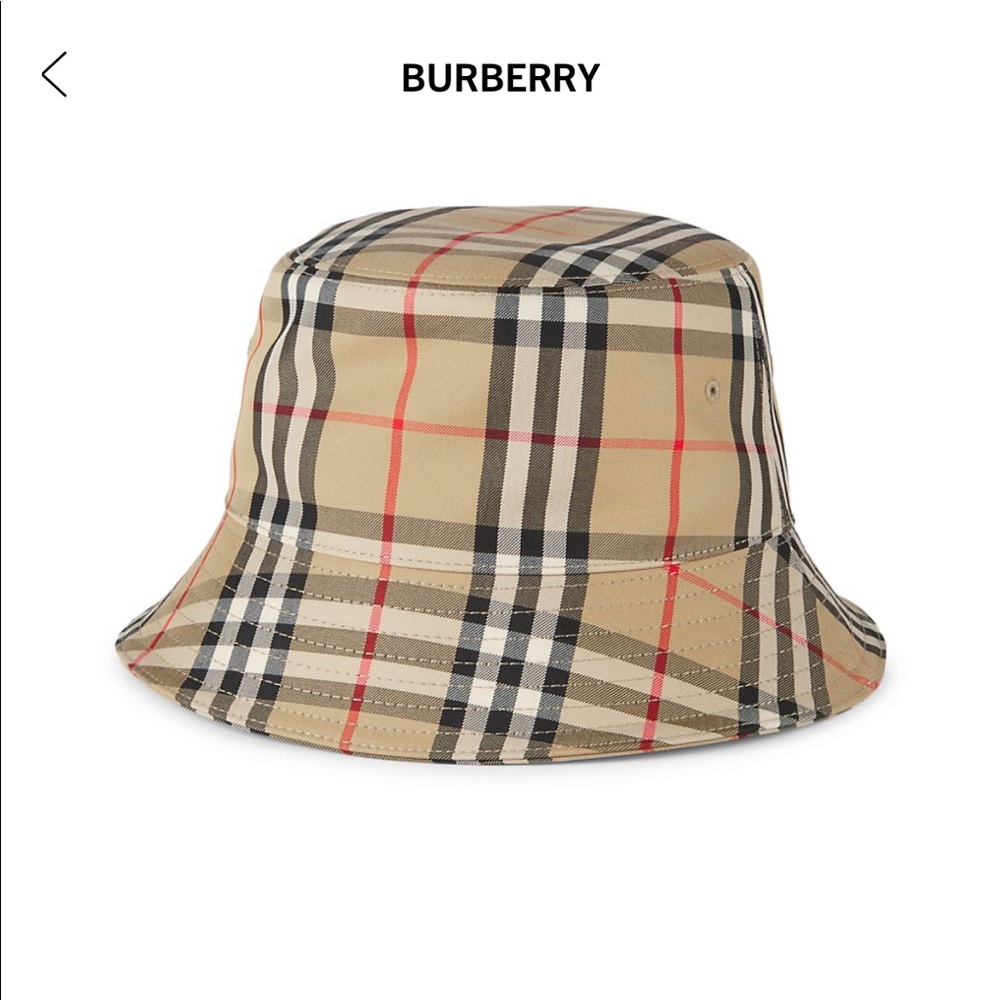 Burberry vintage Check bucket hat